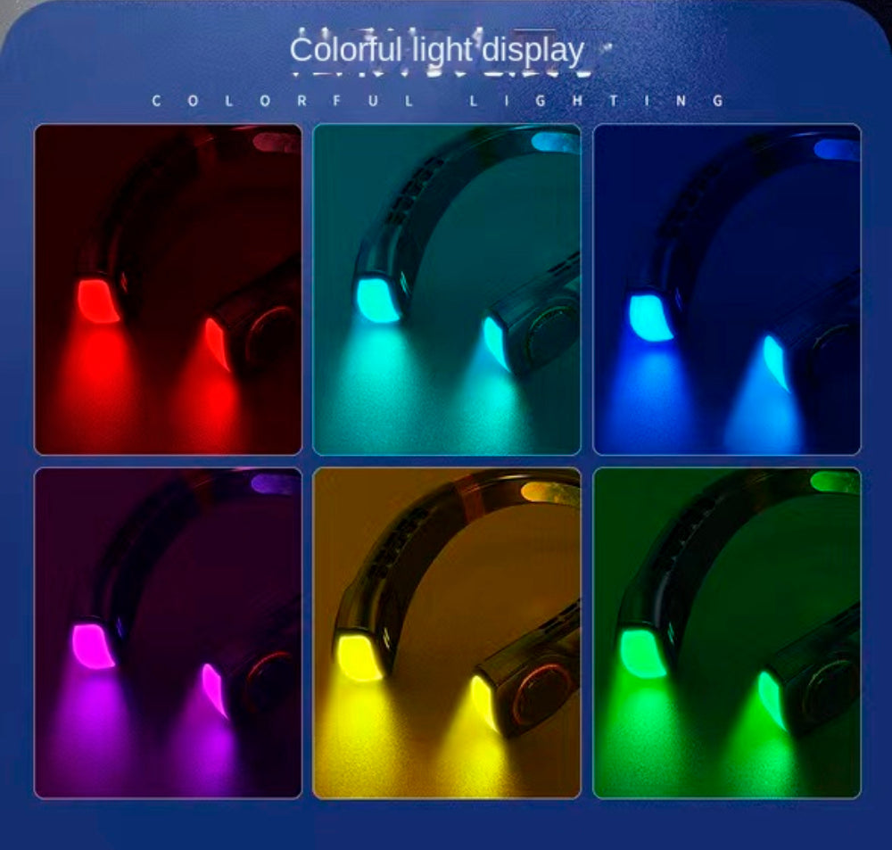 Lisslune | Digital Display Wearable Neck Fan