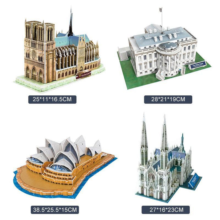 Lisslune | 3D Model Puzzle Landmark around the world