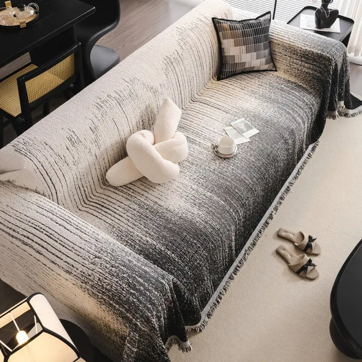 Lisslune | Neutral Tone Chenille Sofa Cover
