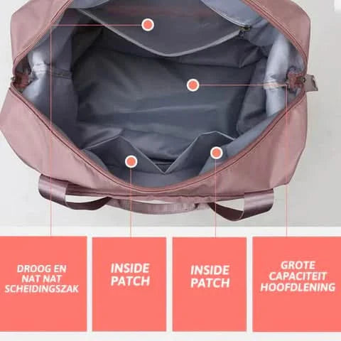 Lisslune | TRAVEL BAG PRO – Waterproof travel bag with large storage space & lightweight design