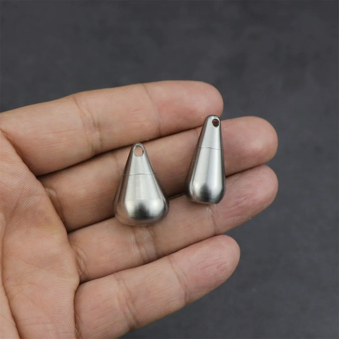 Lisslune | Titanium Droplet Mini Pill Box - Waterproof Travel Case
