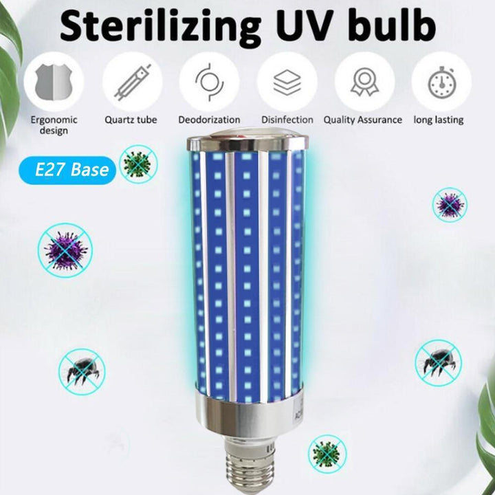 Lisslune | Ultraviolet Germicidal Light Led UV-C Light Bulb with Remote Control 99% AntibacteriaL Safety Light