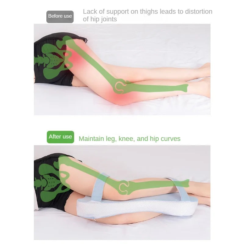Lisslune | Leg Memory Foam Pillow - Multi-Position Comfort Leg Pillow For Sleep, Support & Relief