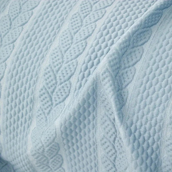 Lisslune | Tranquil Plush Leaf Sofa Cover