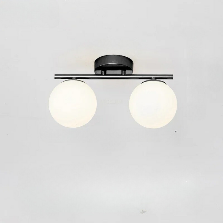 Lisslune | Ceiling light in Nordic style made of glass – Elegant white sphere for any room