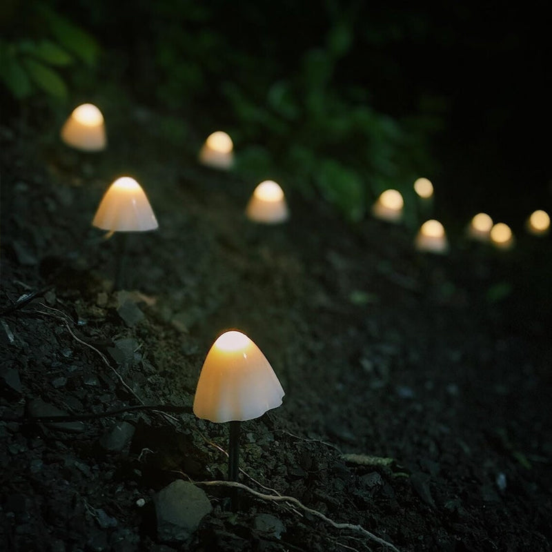 Lisslune | LED Solar String Lights Ground Stake Mushroom Lights