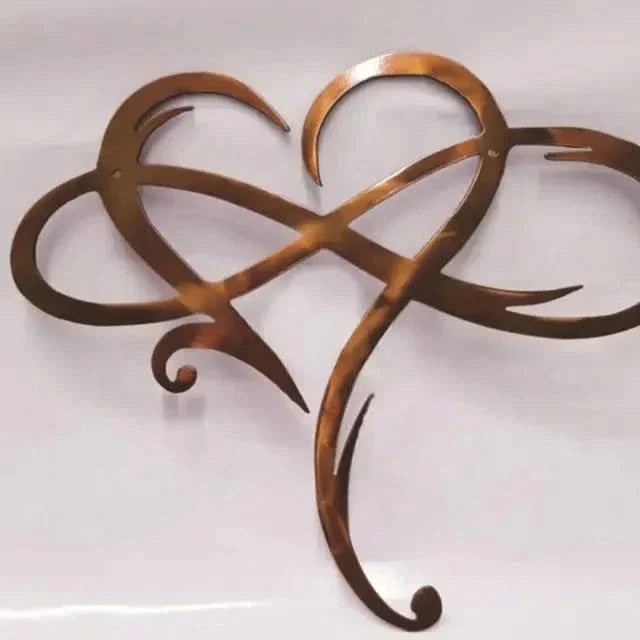 Lisslune | Iron Wall Art with Infinity Heart Design