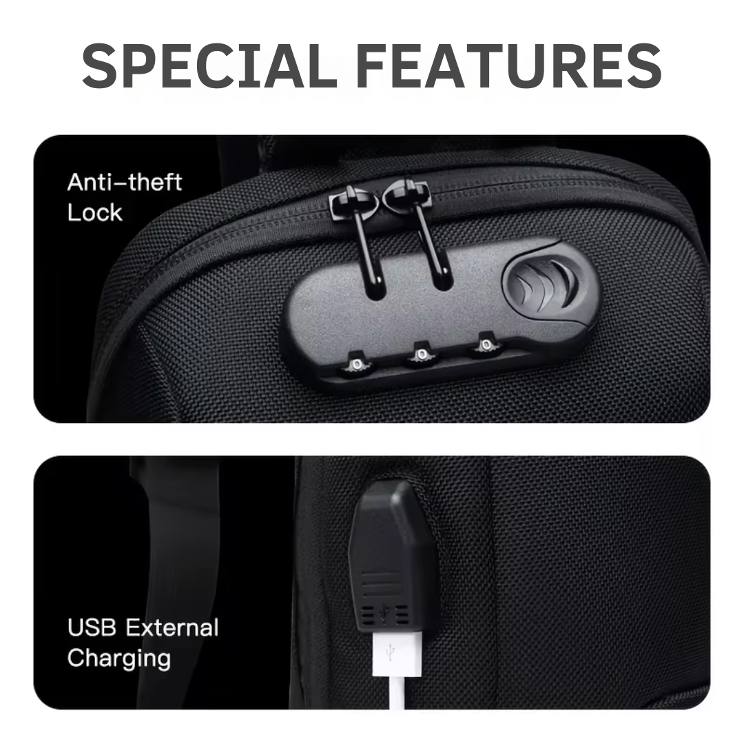 Lisslune | Anti-Theft Crossbody Bag with USB Charging – Secure, Stylish, and Functional
