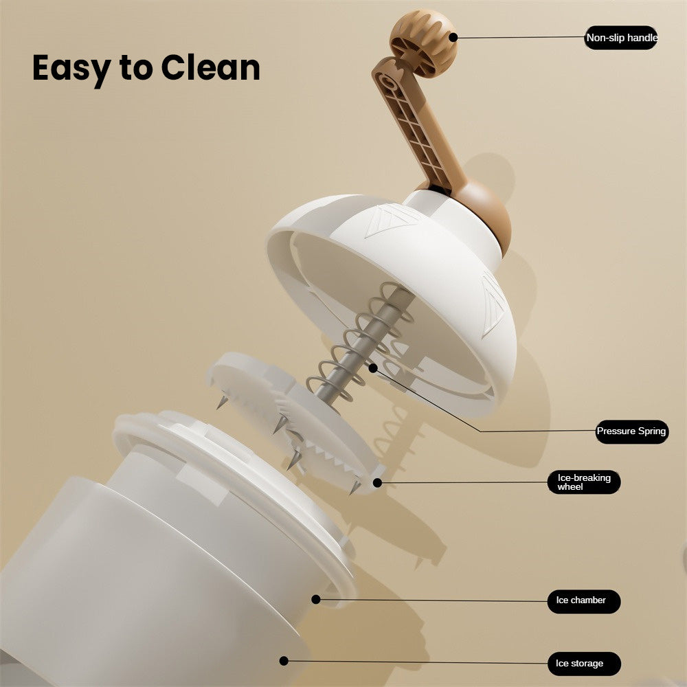 Lisslune | Portable Crushed Ice Maker for Fluffy Snow-Like Ice
