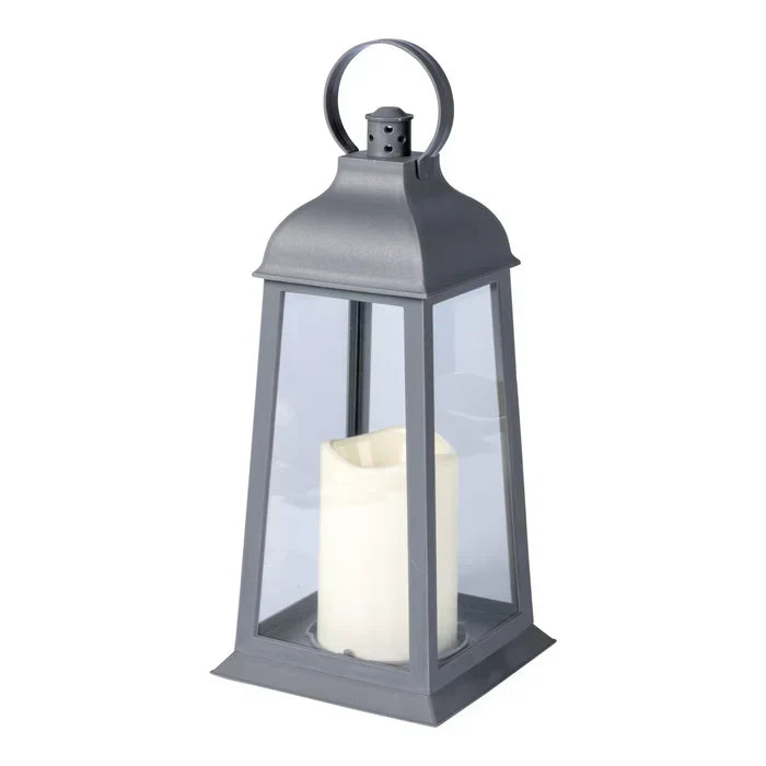 Lisslune | LED lantern set – 2 pieces with realistic candle flicker for indoor and outdoor
