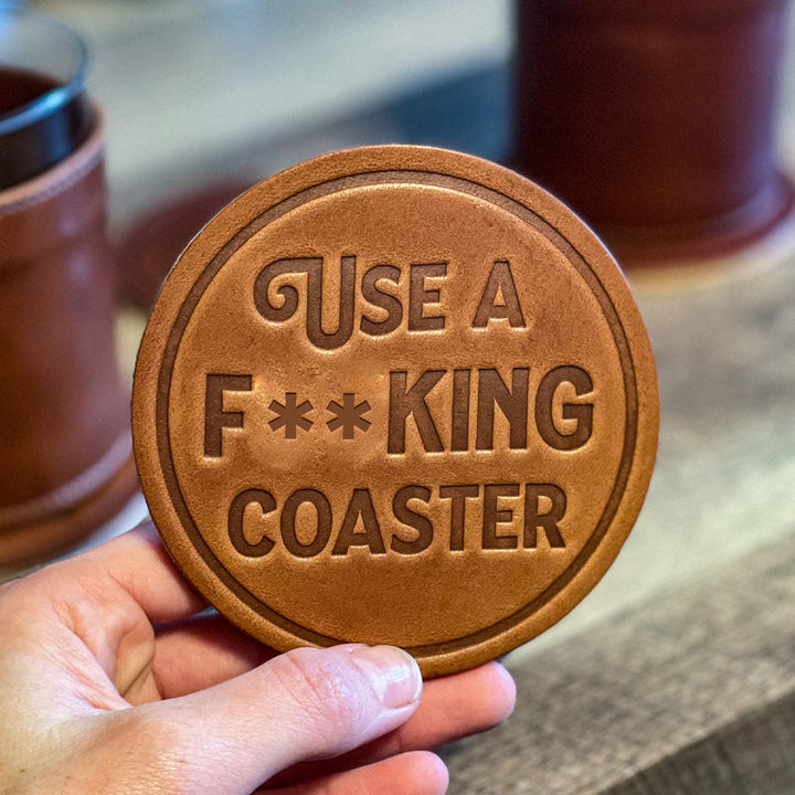 Lisslune | Funny Leather Coasters