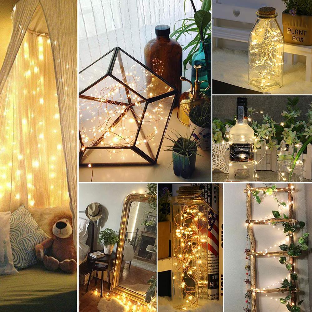 Lisslune | LED Wine Bottle Lamps Cork Night Light DIY Decoration Lift - 5/10 PCS