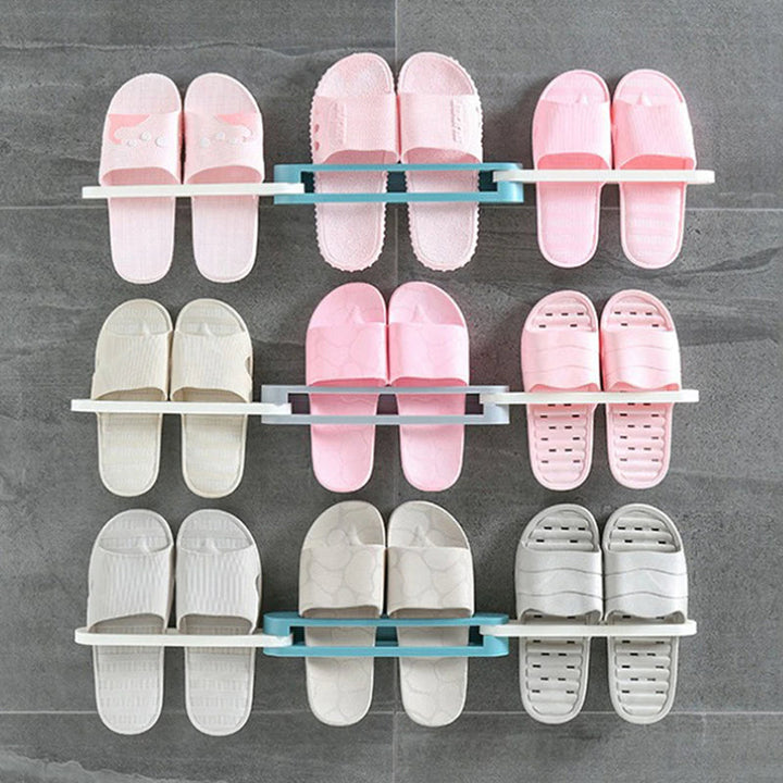 Lisslune | Self-Adhesive Foldable Shoe Rack