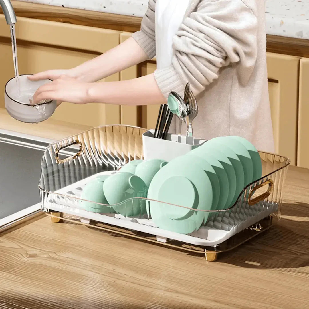 Lisslune | Draining rack for dishes with drainage and modern design