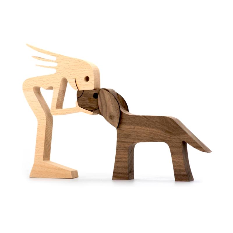 Lisslune | Animal Lover Wooden Sculpture Table Decoration