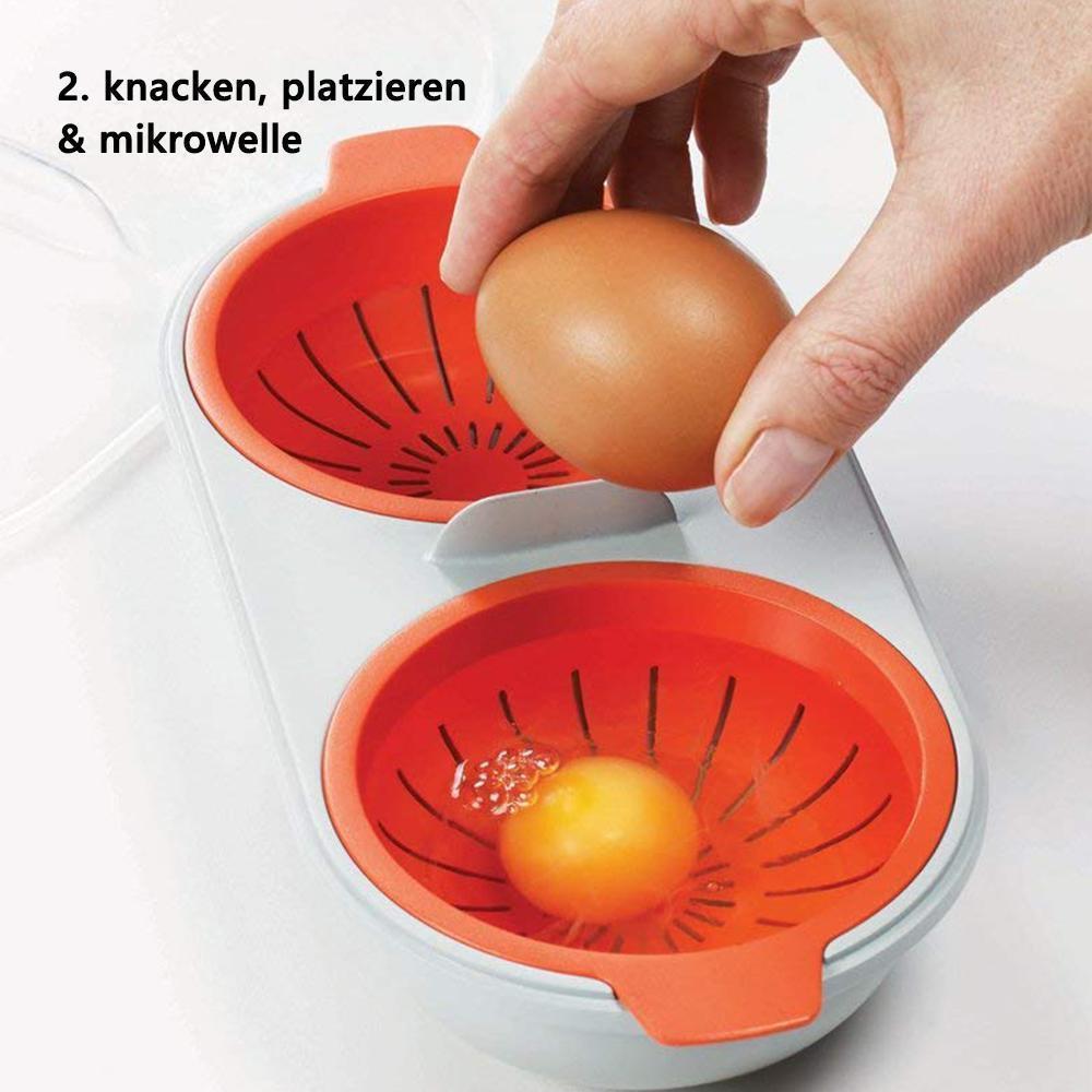 Lisslune | Bequee Microwave Egg Cooker Steamed Egg Cooker, orange