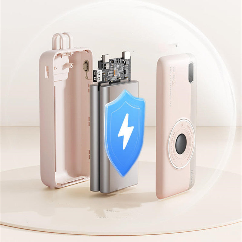 Lisslune | 20000mAh Built-In Cable Fast Charging Power Bank