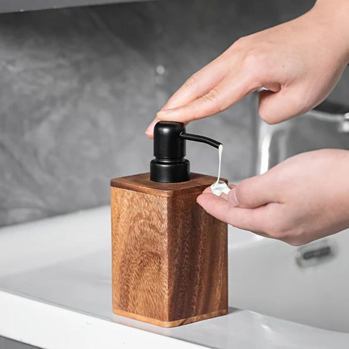 Lisslune | Walnut Aura Lotion & Soap Dispenser