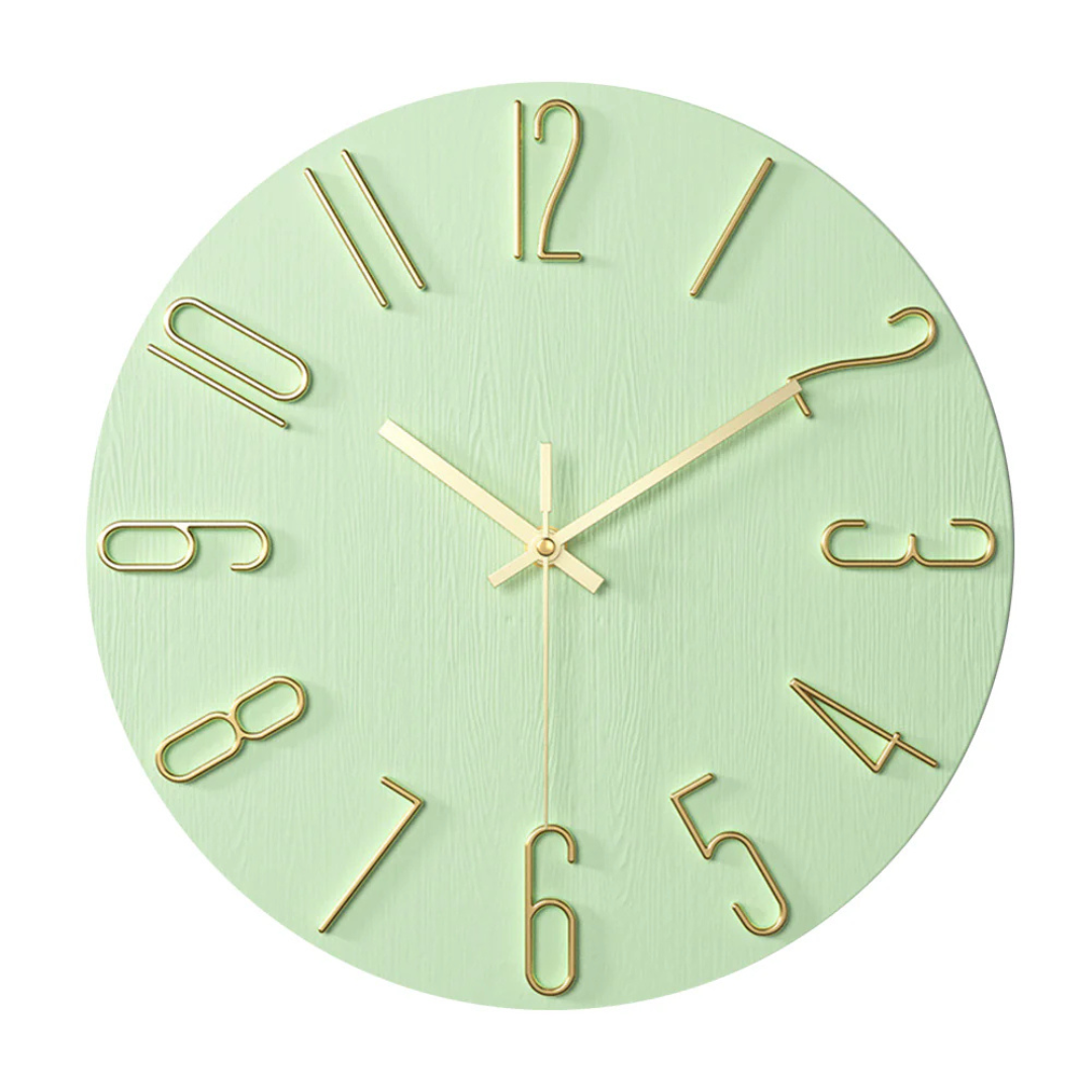 Lisslune | Noble Wall Clock – Modern & Silent Clock for Living Room