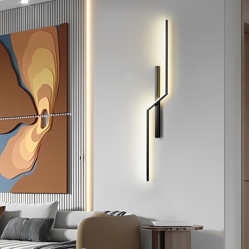 Lisslune | Lines Creative LED Modern Minimalist Wall Lamp Decorative Wall Lights Lighting