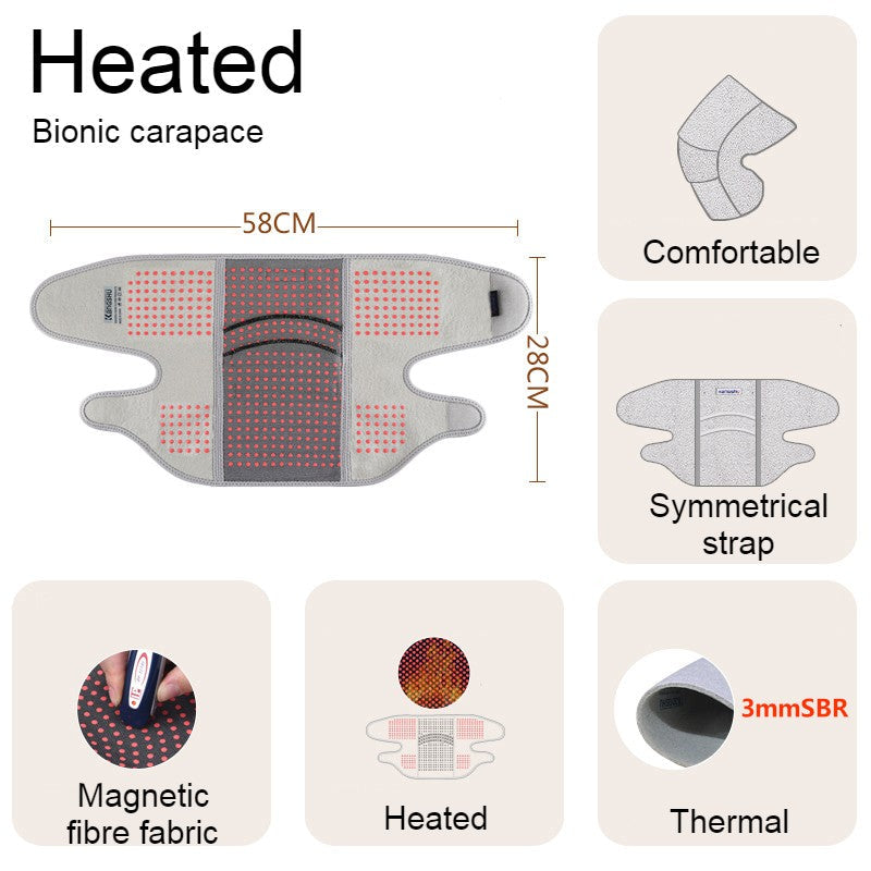 Lisslune | Far Infrared Thermal Knee Warmer, with Super Warm Fabric & Bionic Carapace Design, for Winter, Travel & Outdoors