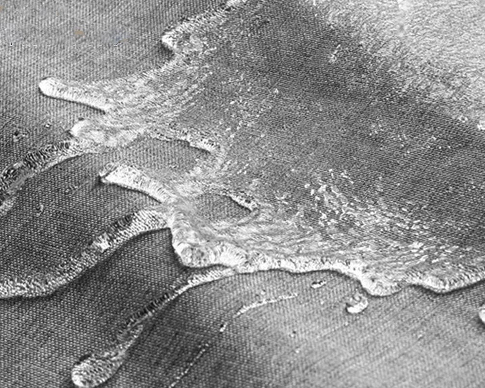 Skorter | Thick Beige Linen Shower Curtain