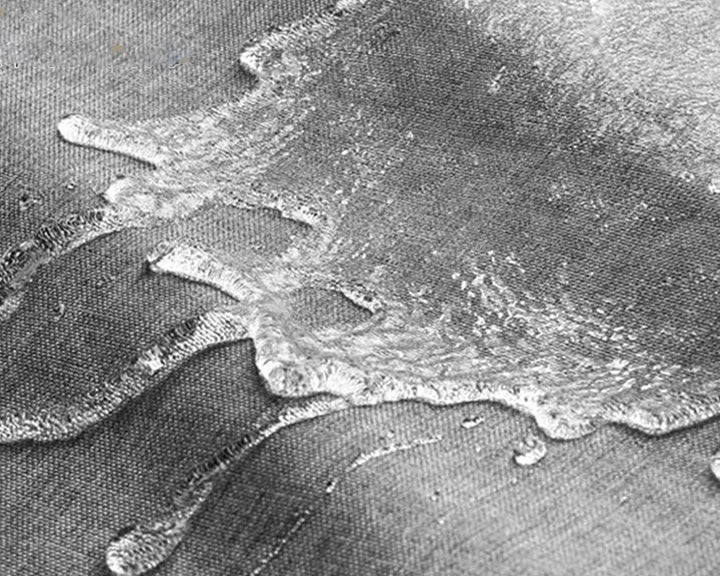 Skorter | Thick Beige Linen Shower Curtain