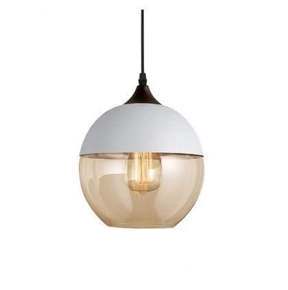 Lisslune | Hand-Blown Glass & Wood Pendant Light Adjustable