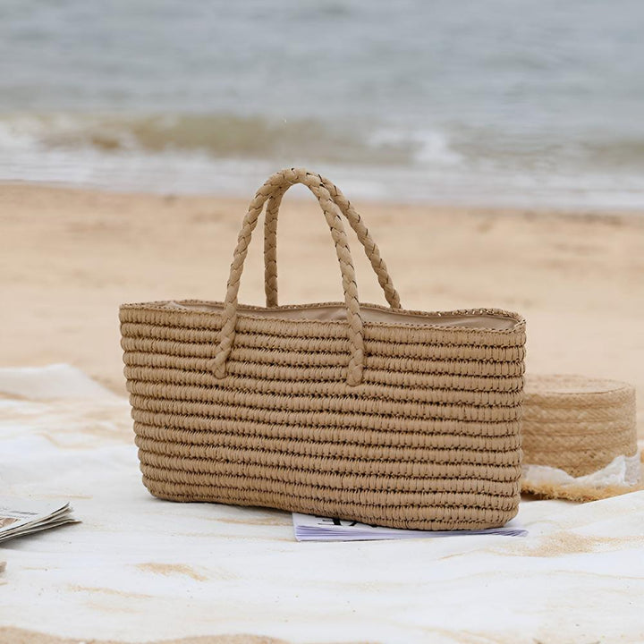 Lisslune | Woven Straw Tote Bag