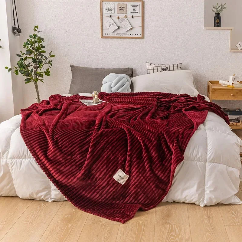Lisslune | Thick Flannel Autumn Blanket - WarmHaven