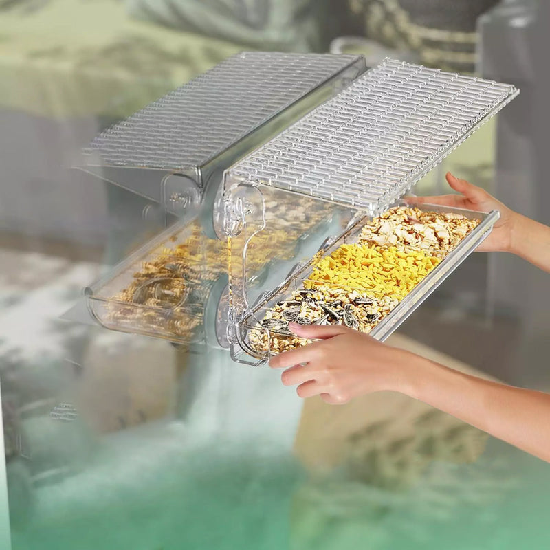 Lisslune | Outdoor Clear-Window-Suction-Cup-Birdhouse