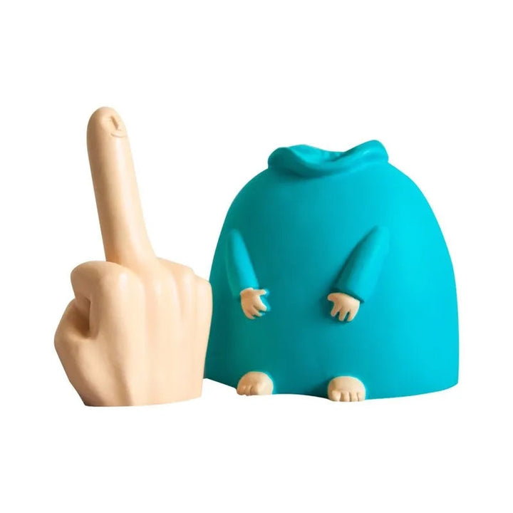 Lisslune | Small Blue Middle Finger Ornament