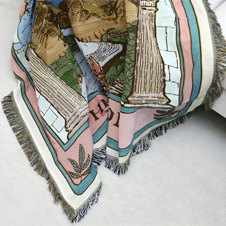 Lisslune | Moon Tarot Tapestry Blanket