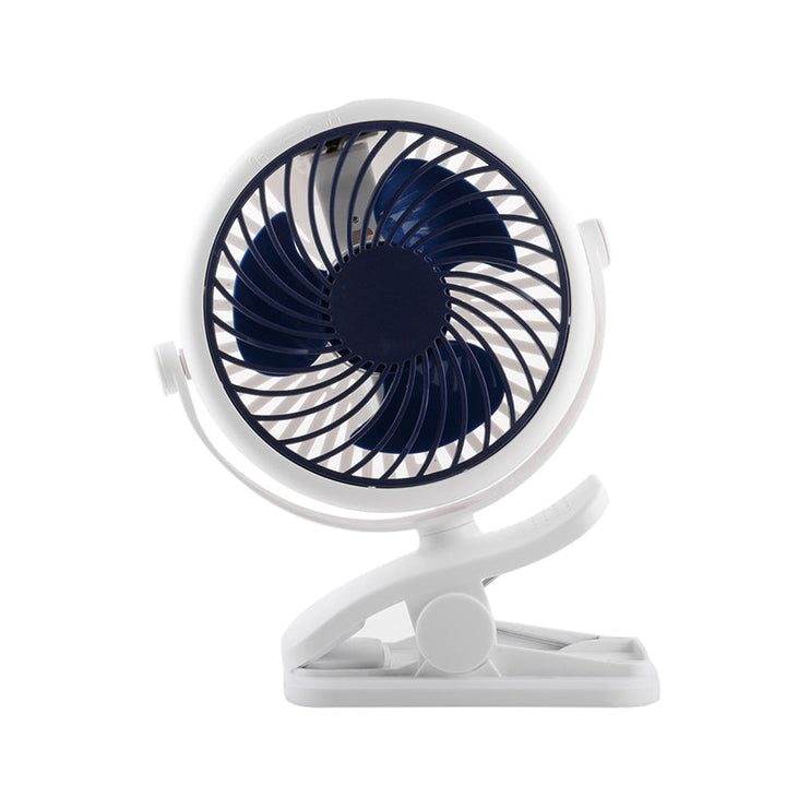 Lisslune | Portable Clamp Fan with 360° Rotation – USB & Rechargeable Battery