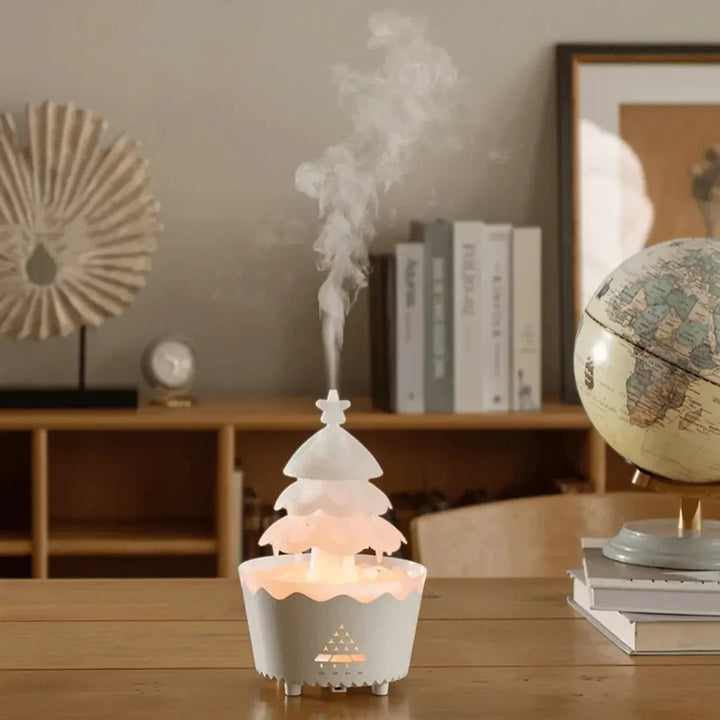 Lisslune | Christmas Tree Aroma Diffuser with LED Lighting for Festive Relaxation