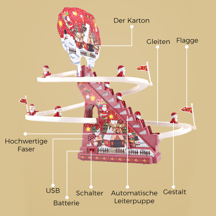Lisslune | Santa Claus electric and slide-gliding toy