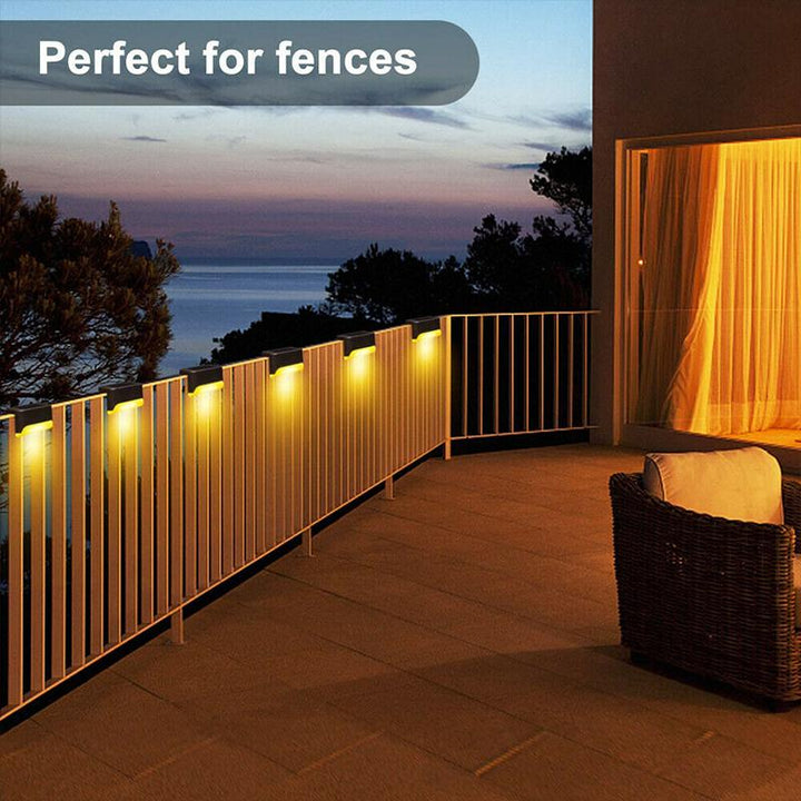 Lisslune | Waterproof Stair Solar Lights for Outdoors (4 pieces)