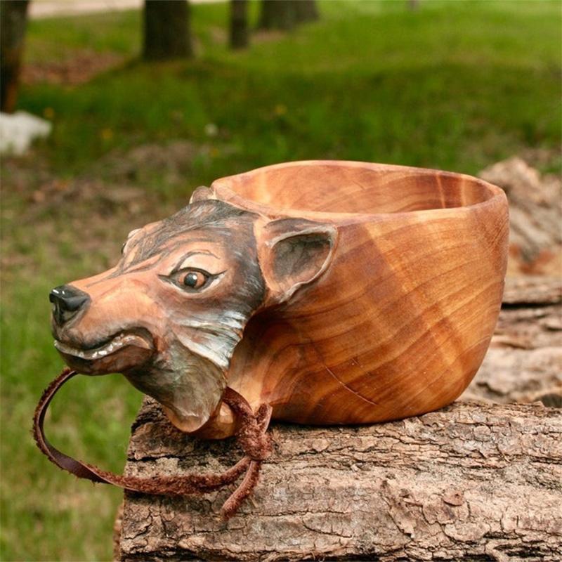 Lisslune | Animal Outdoor Wooden Cup