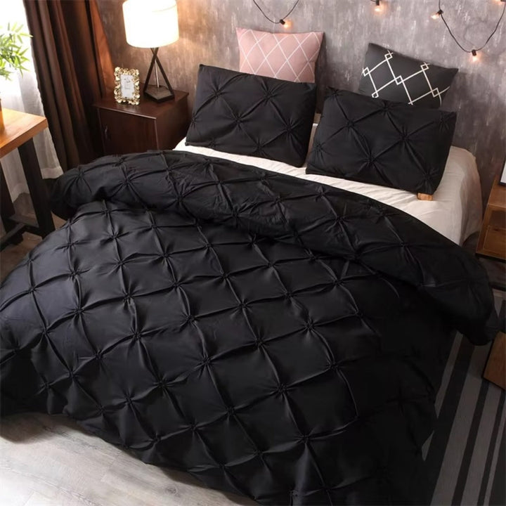 Lisslune | Airweave Pintuck | 3pcs Duvet Cover Set