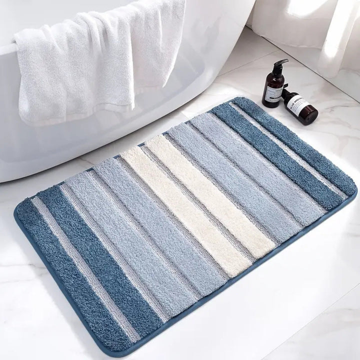Lisslune | Lumiere Striped Absorbent Bath Mat