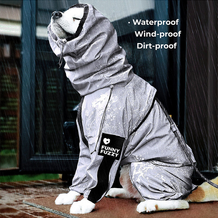 Lisslune | Reflective All-Weather Waterproof Cool Dog Accessories Raincoat