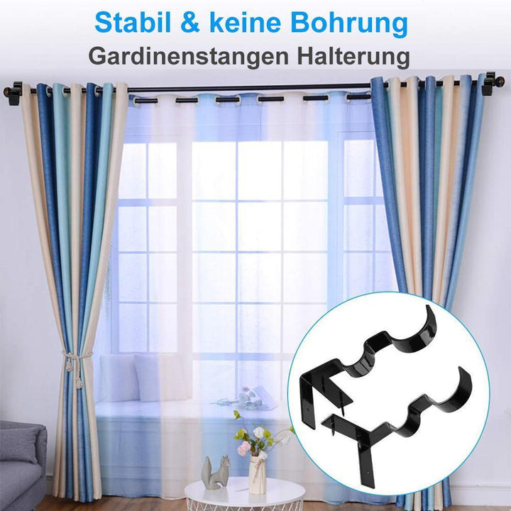 Lisslune | Universal Curtain Rod Brackets 2 Pieces
