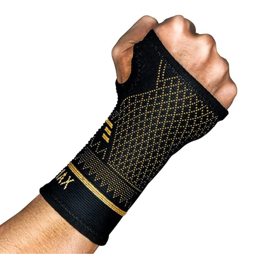 Lisslune | FlexSupport Wrist Brace with Heat Pad for Back Pain – Breathable Support for Injuries, Chronic Pain & Post-Surgery Recovery