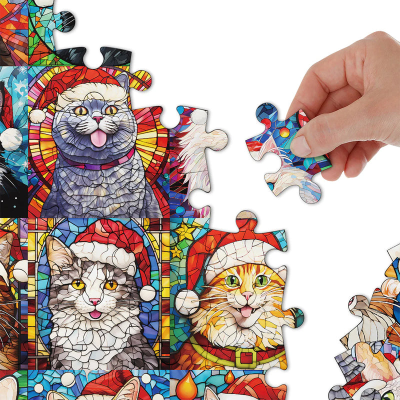Lisslune | Christmas Cat Calendar Puzzle