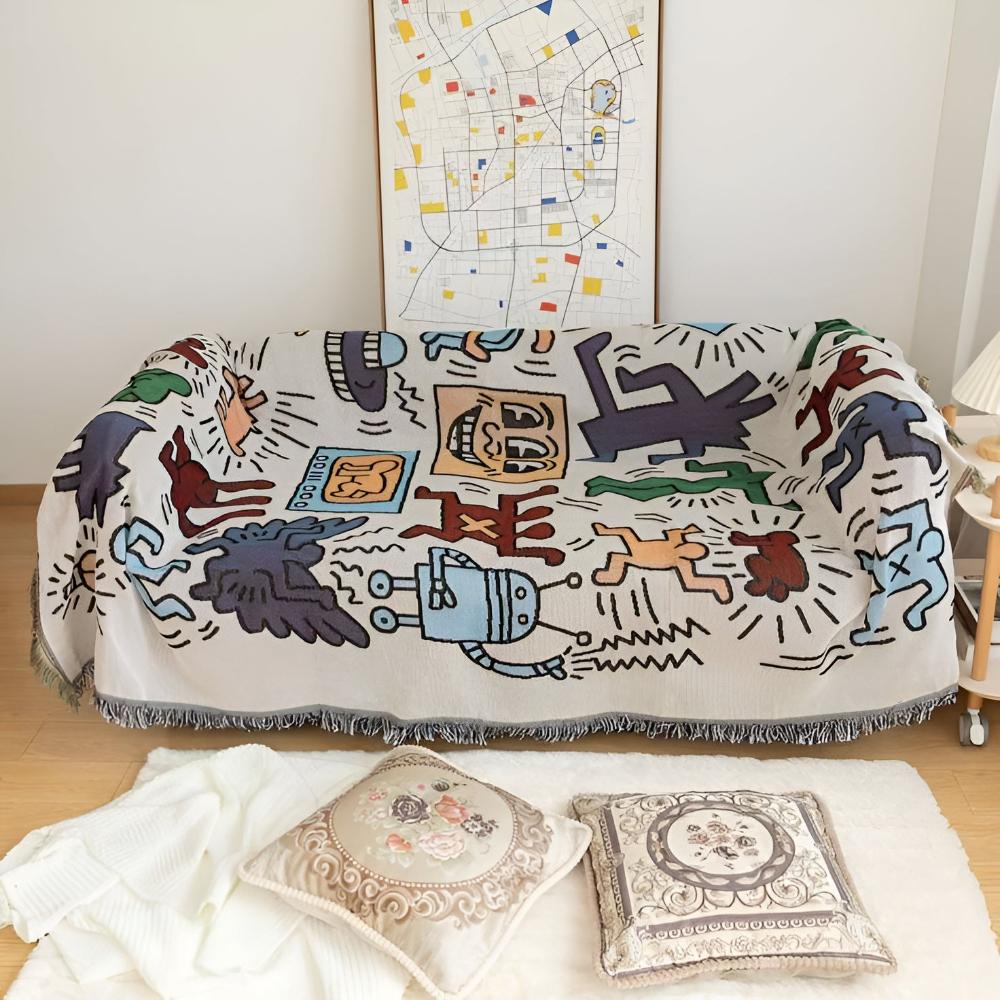 Lisslune | Bold Expressions Tassel Blanket