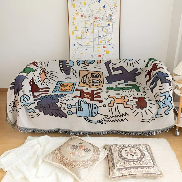 Lisslune | Bold Expressions Tassel Blanket