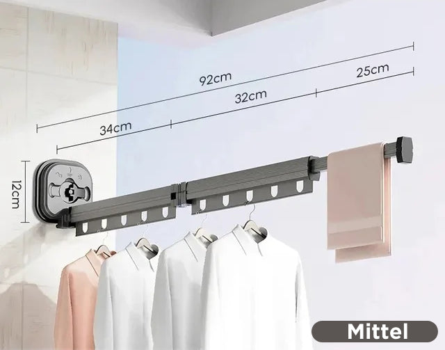 Lisslune | Retractable clothesline with suction cup