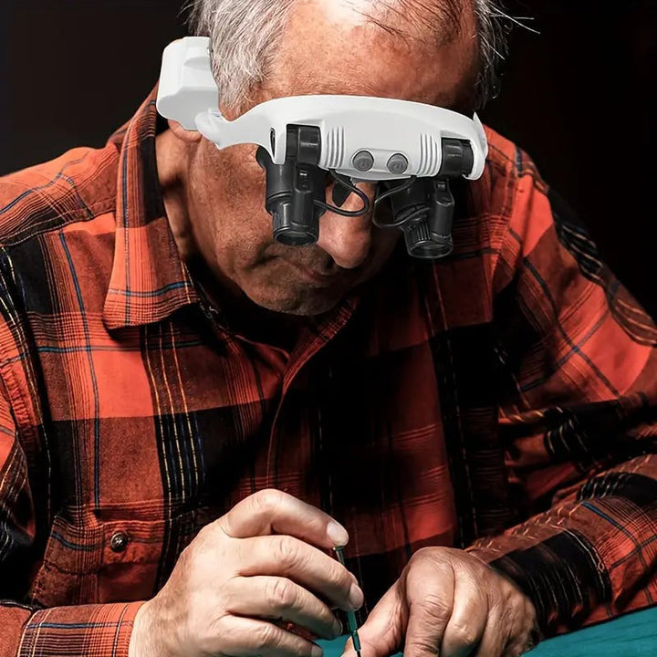Lisslune | Magnifying glasses with LED lamps for double eyes