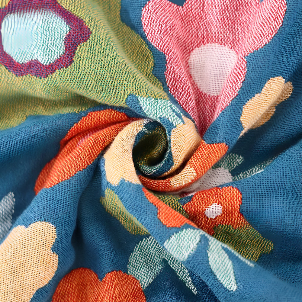 Lisslune | Wildflower Botanical Bliss Cotton Blanket