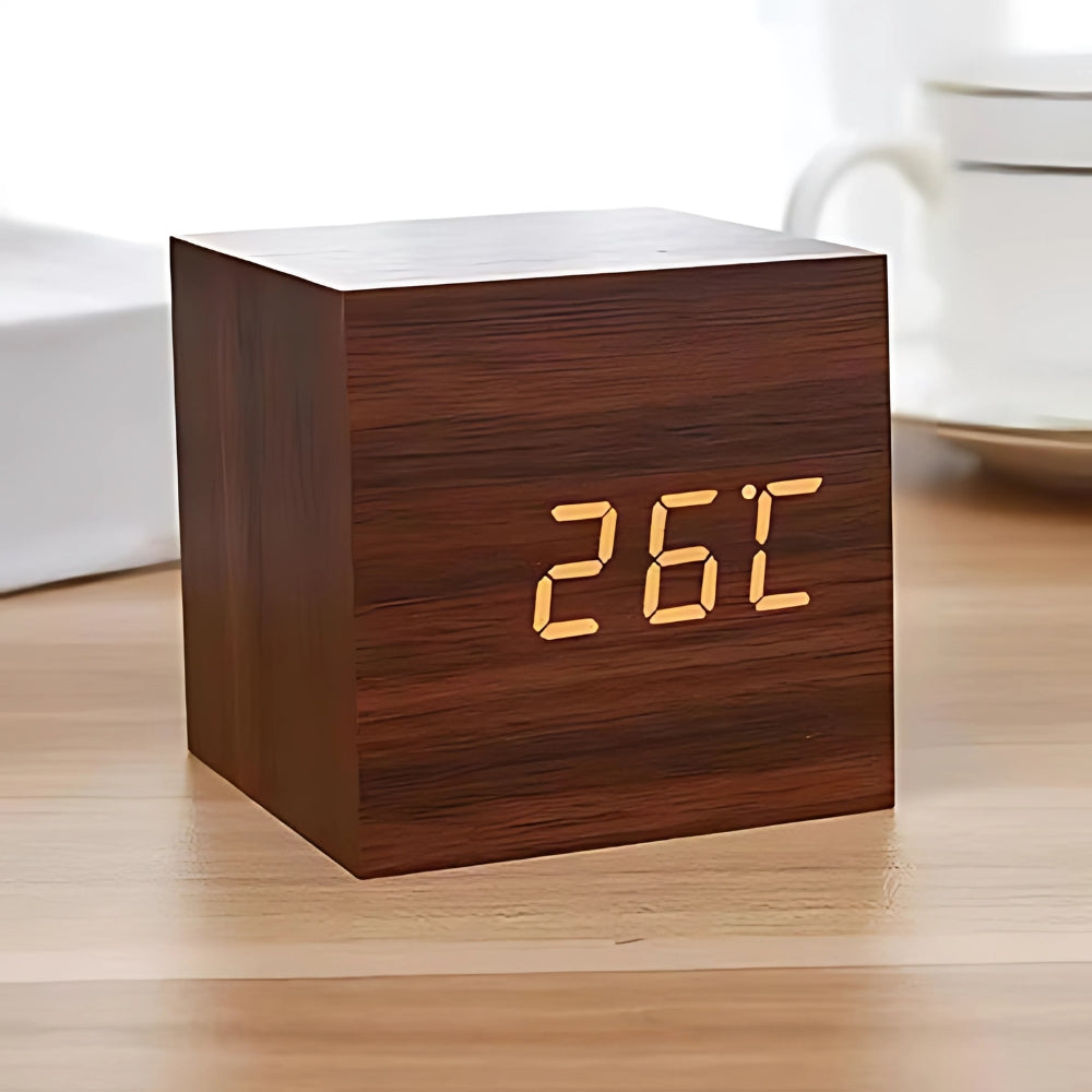 Lisslune | Modern Cube LED Alarm Clock